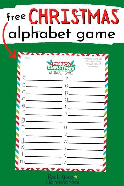 Holiday Abc Game Template